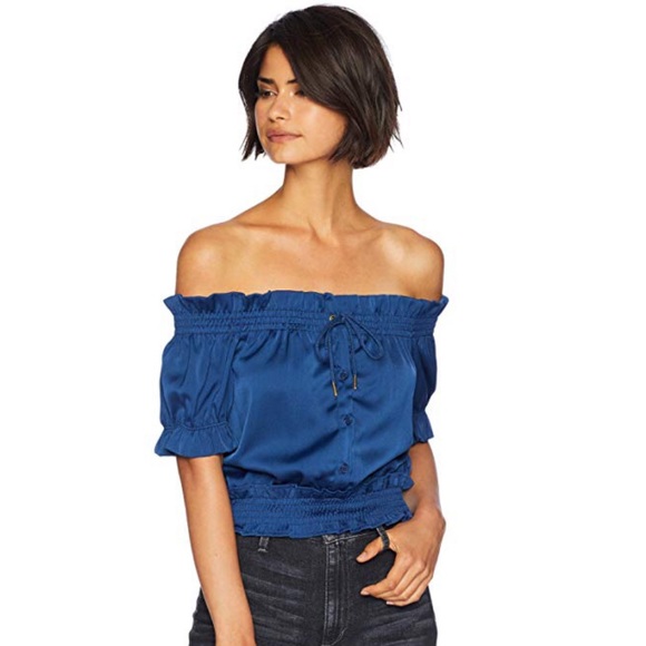 Romeo & Juliet Couture Tops - Romeo & Juliet Front-Tie Blouse (L)